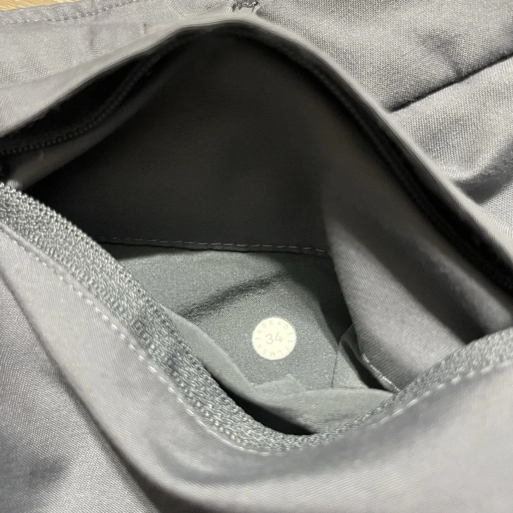 Lululemon Commission Pants Warpstreme Men's Gray LM5474S Classic Sz 34x33